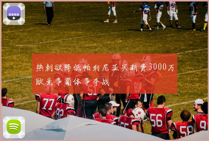 热刺欲降低帕利尼亚买断费3000万欧竞争葡体争夺战